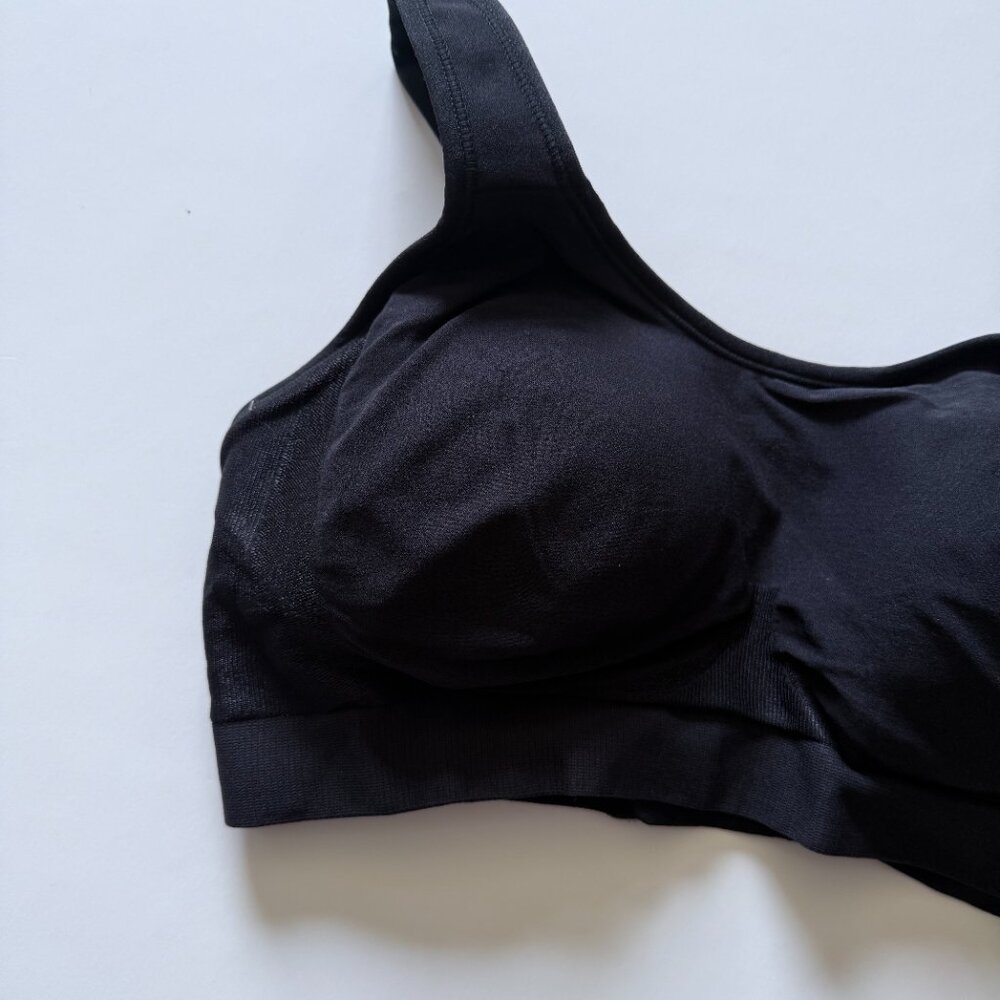 NWT Shapermint Everyday Comfort Straps Wireless Shaping Bra Black Size Medium M - Picture 3 of 8